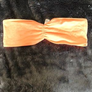 Neon Orange Bandeau Bra